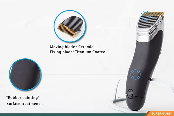 
classic design old fashion ceraimc blade vacuum hair clippers with Ni-mh battery for barbers 