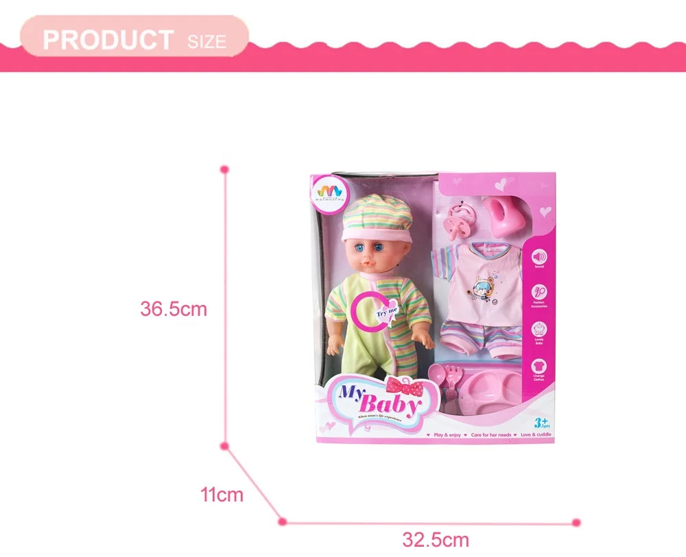 Change clothes baby doll 16 inch lifelike reborn baby doll .