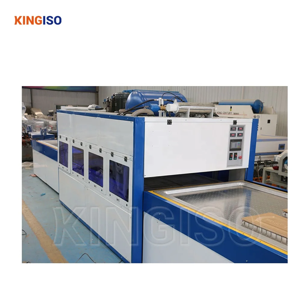 Positive and negative membrane press machine for veneer