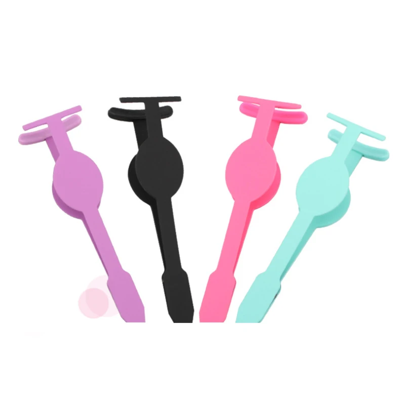 
Stainless Steel Silicone Eyelash Lift Lifting Tool T shaped Round Tip Eyelash Eyebrow Tweezers Curler 