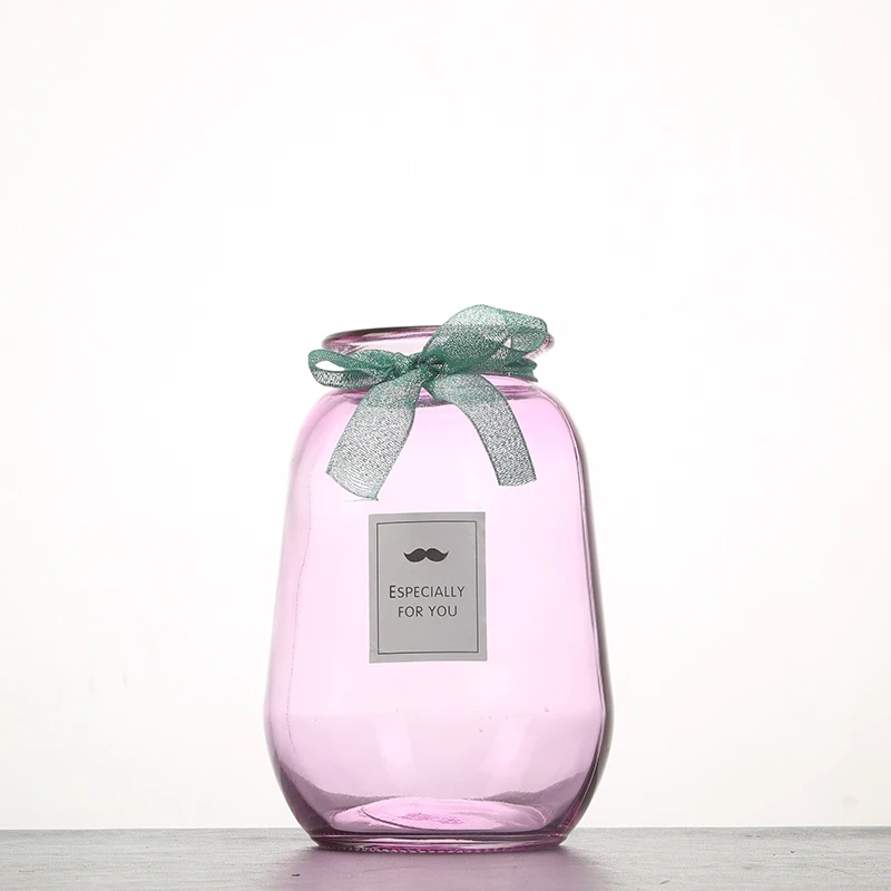 Buy Christmas Decoration Supplies Fancy Design Flower Glass Vase For Home Decoration