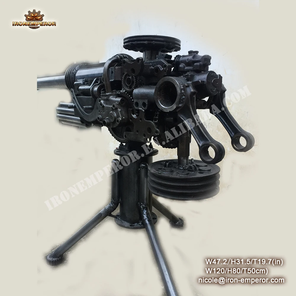 antiquehome decor metal weapon and gun model for museum decoration  vintage craft