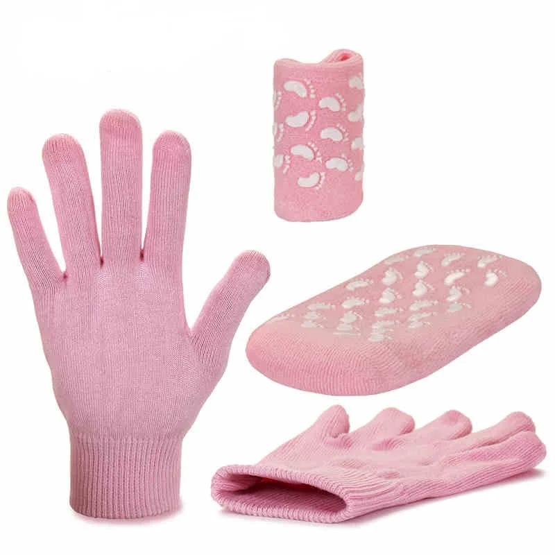 wholesale moisturizing foot silicon Cooling spa gel heel socks