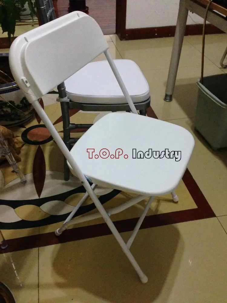 White Plastic Folding Chair