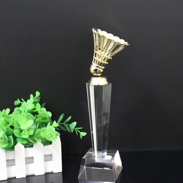 beautiful cheap medal badminton award trophy