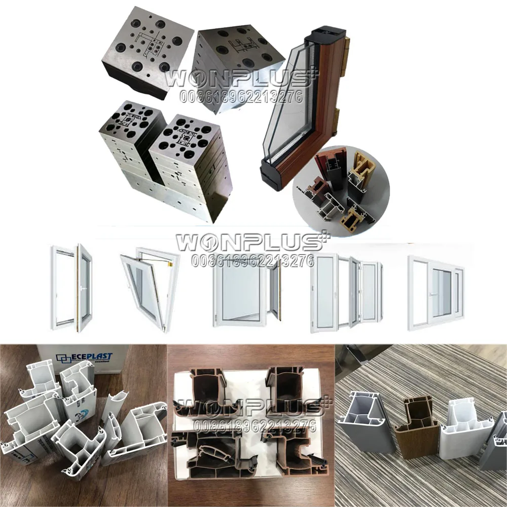 
UPVC window door frame making machine/ pvc profile extrusion line for window/pvc window profile extruder 