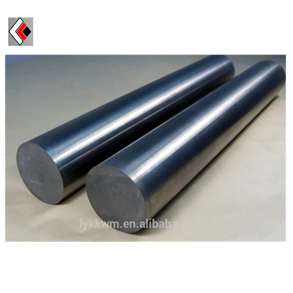 Polished molybdenum rods with  silver gray metallic luster