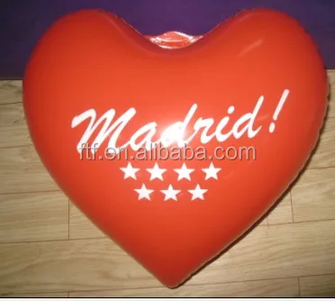 pvc inflatable heart for gift As advertising