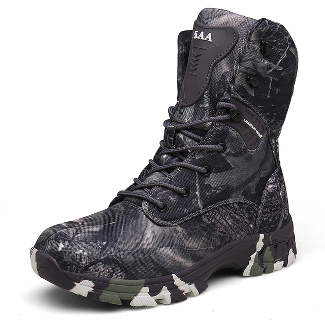 
Men Army Boots Desert Tactical Combat Boots Sports Outdoor Special Soldier Camouflage Climbing Work Boots Hiking Hunting Shoes 