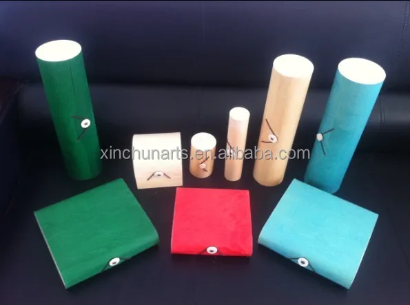cylinder birch wooden veneer boxes/birch veneer wine box/flexible wood veneer gift boxes