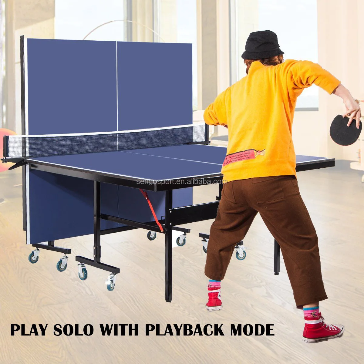 New creative folding ping-pong table/portable ping- pong table