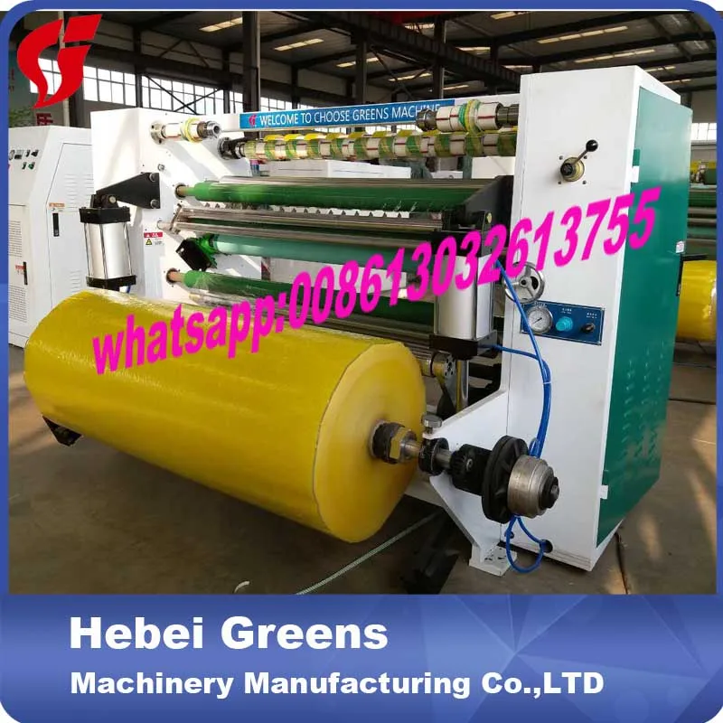 high speed four shafts bopp tape slitting machine factory