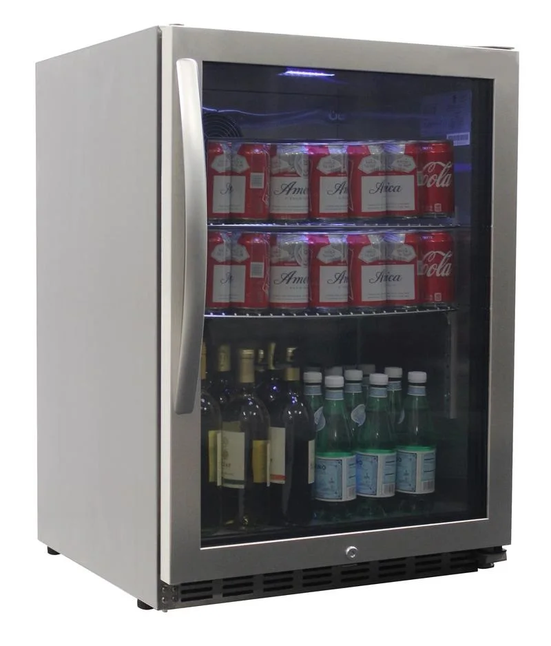 24 дюйма наружный Встроенный кулер из нержавеющей стали холодильник охладитель холодильник витрина холодильника