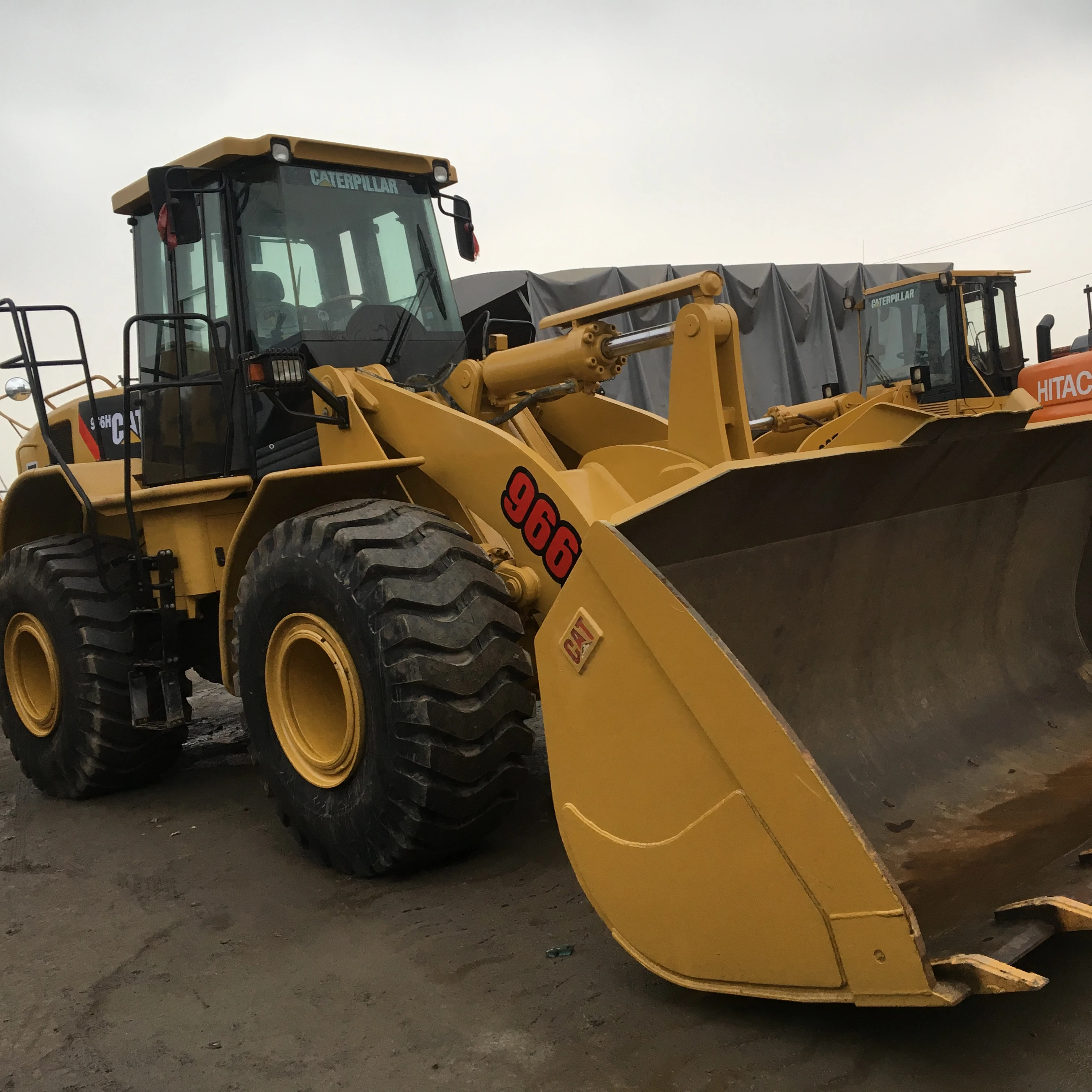 Б/у оригинальный колесный погрузчик Caterpillar CAT 966h в хорошем состоянии