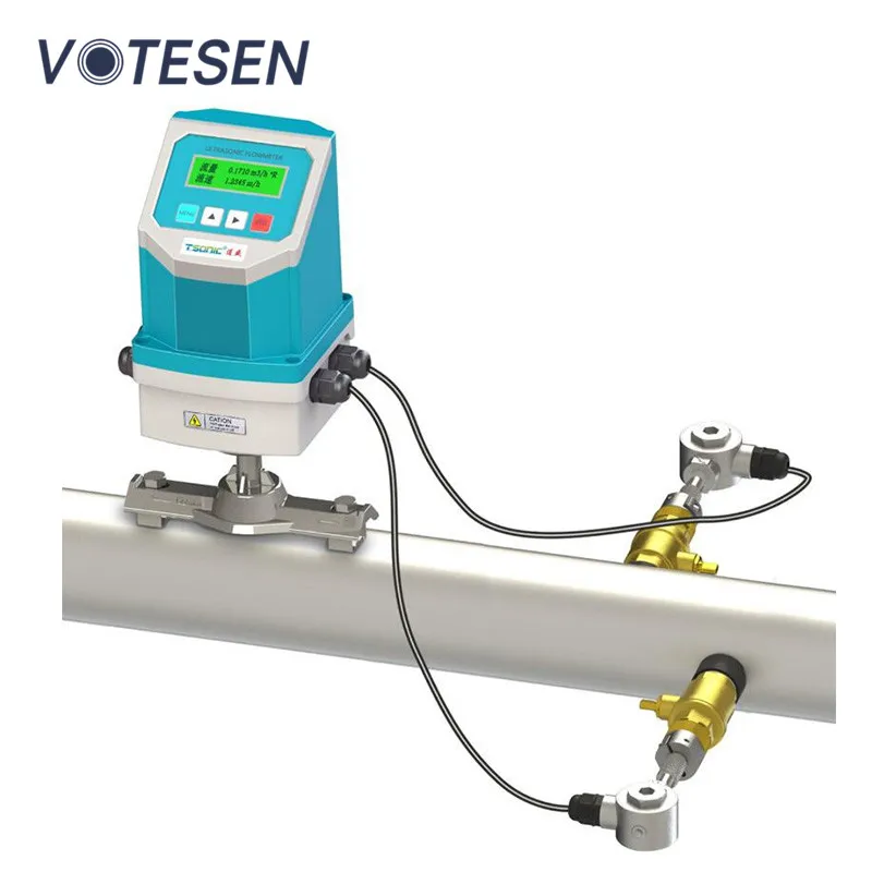VUS830 clamp pipe type  fixed mounted Ultrasonic flow meter