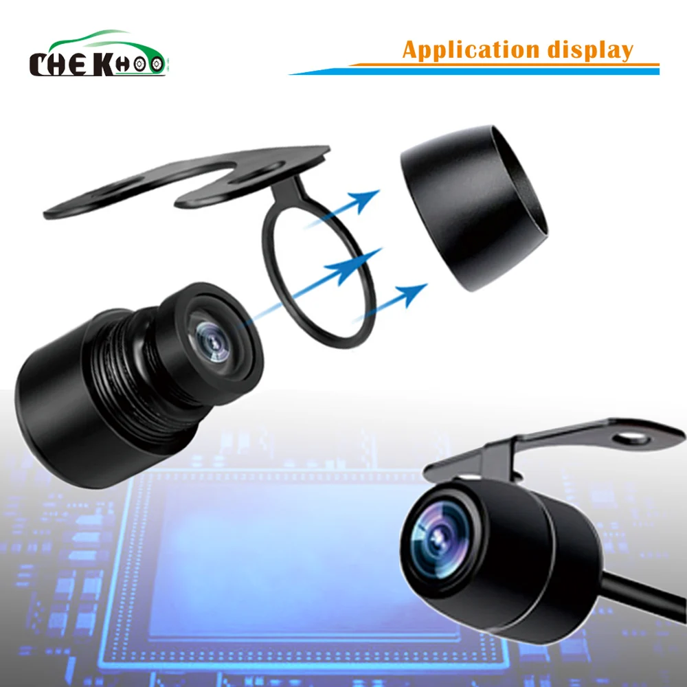 Car Rear View Camera 4 LED Night Vision Reversing Auto Parking Monitor CCD Waterproof 170 Degree HD Video Back View Cam
