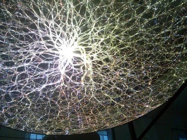 Wholesale Sky Starry Effect Fiber Optic Ceiling Light RGB Remote Control Plastic POF 0.75mm 1.5mm Lobby Hall Roof
