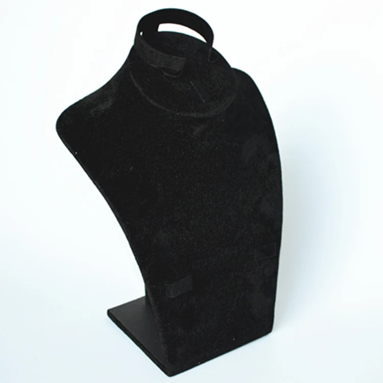 Elegant Handmade Beautiful Black Velvet Jewelry Set Display Stand
