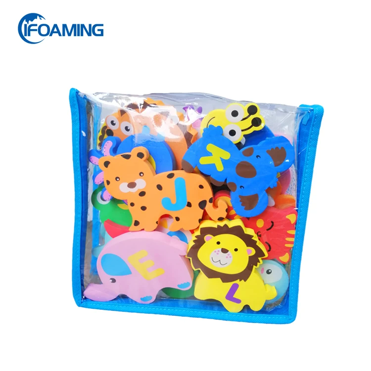 
Educational Foam Bath Toys Floating Bathtub Toys Letters Animals Set 