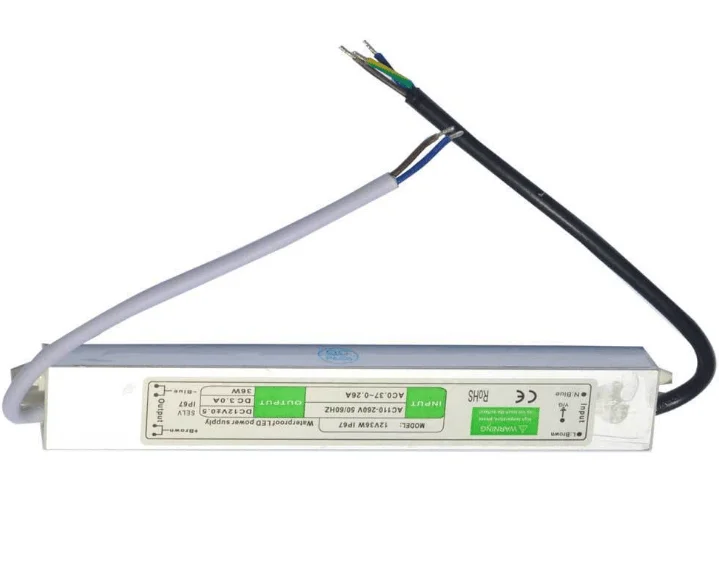 220vac to 24vdc waterproof led lighting power supply LED driver IP67 IP66 36w
