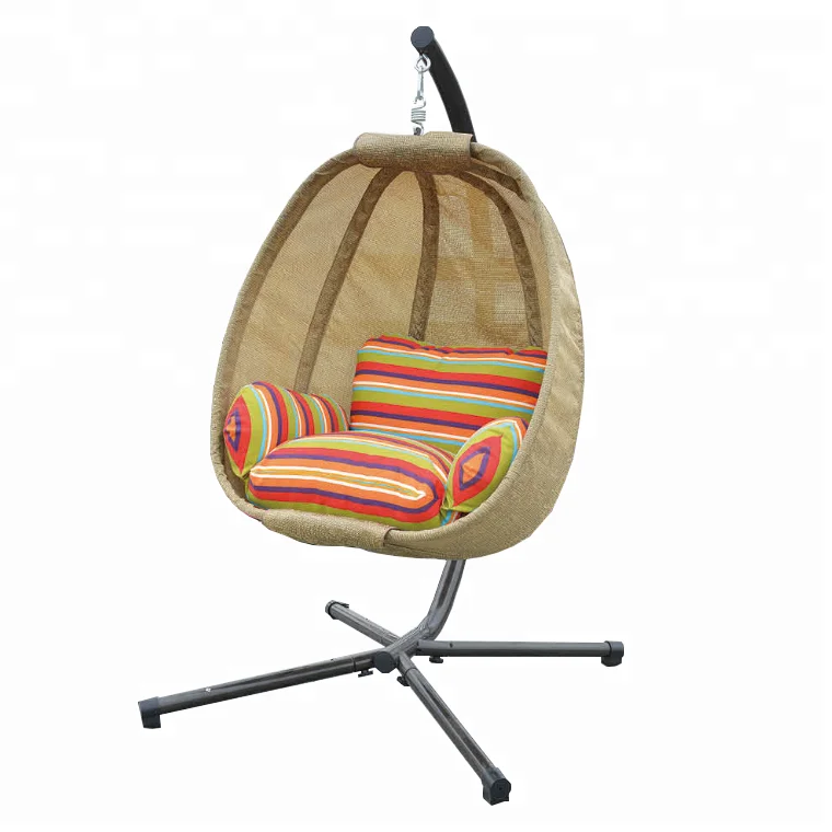 
hanging egg chair macrame hanging indoor swing chair 