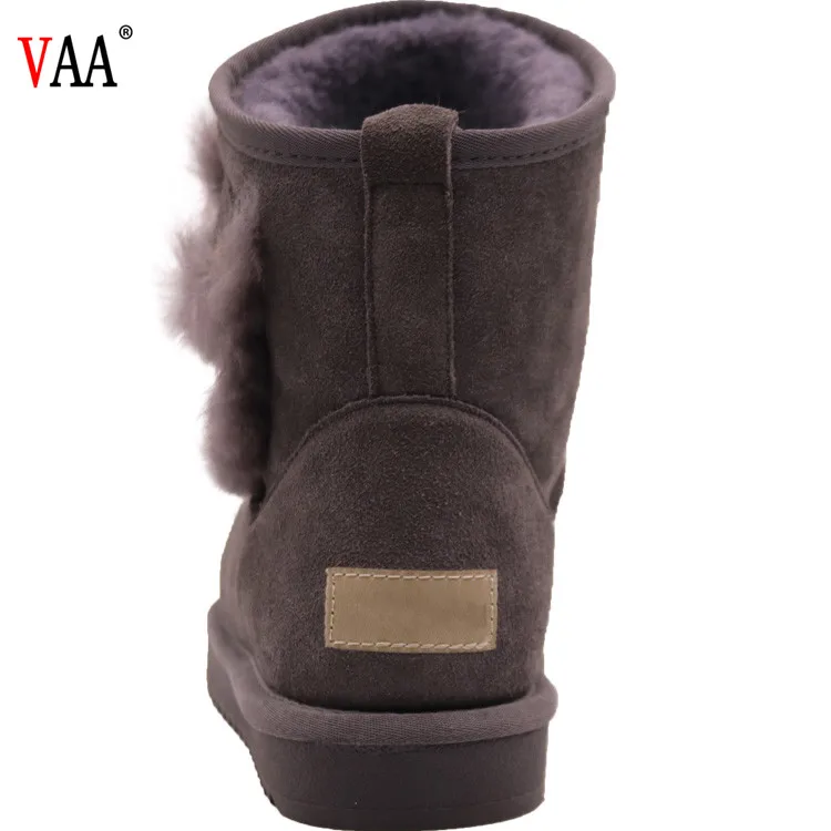 Cheap price Full womens sheepskin boots with real fur winter Ladies Plush Snow Boots