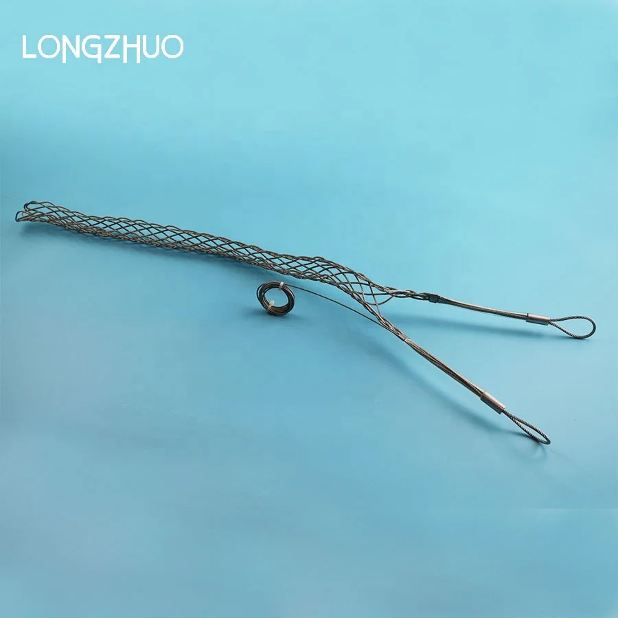 
Double eye smooth wire mesh cable grip pulling grip 