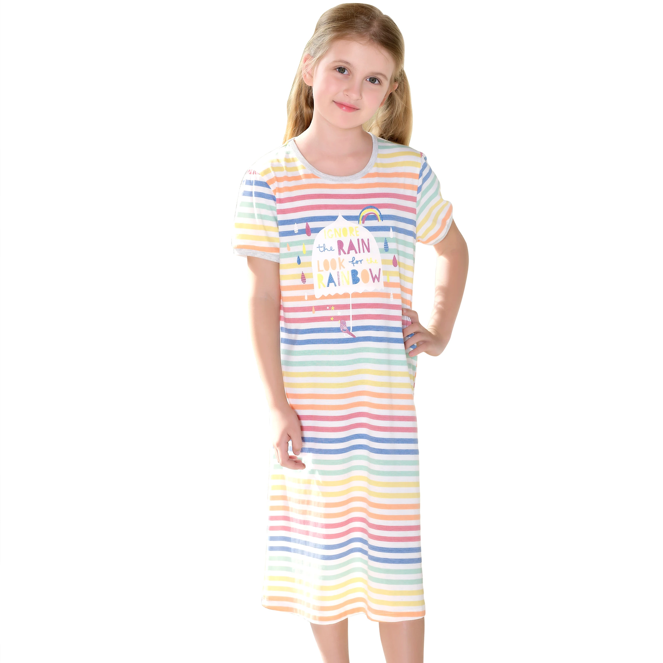 
children clothes pajamas for girl gown wears pyjamas kids clothing summer pijamas sleepwear nighty night dress nightgown factory 