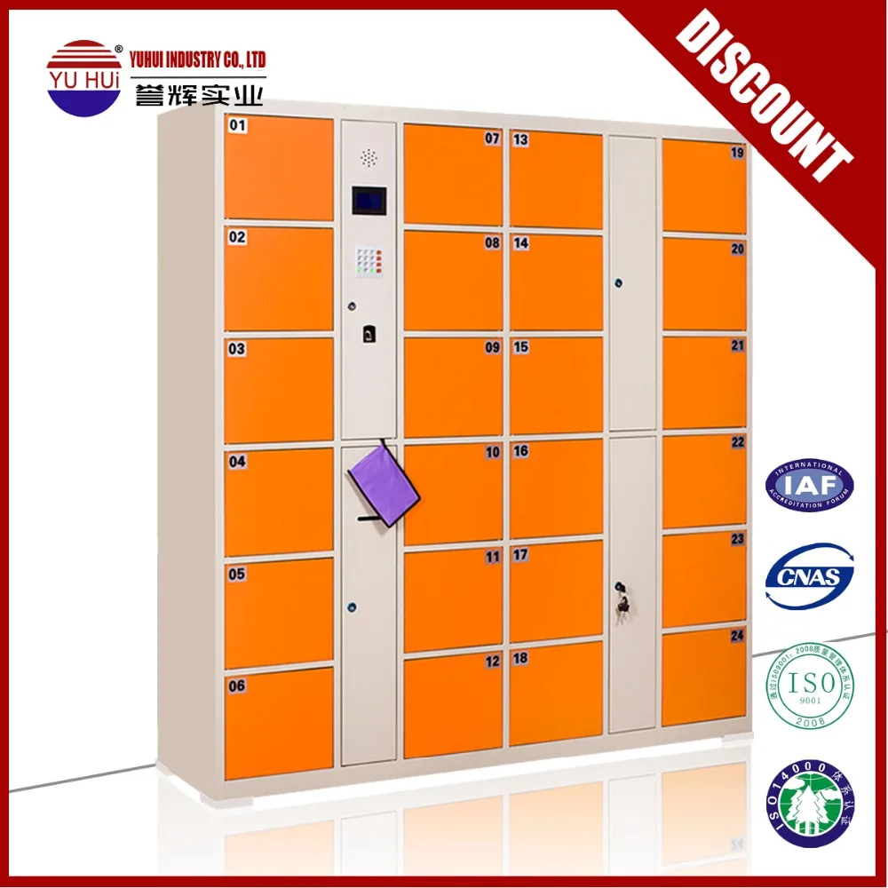 
Public intelligent coin locker for supermarket / library/airport electronic wireless locker 