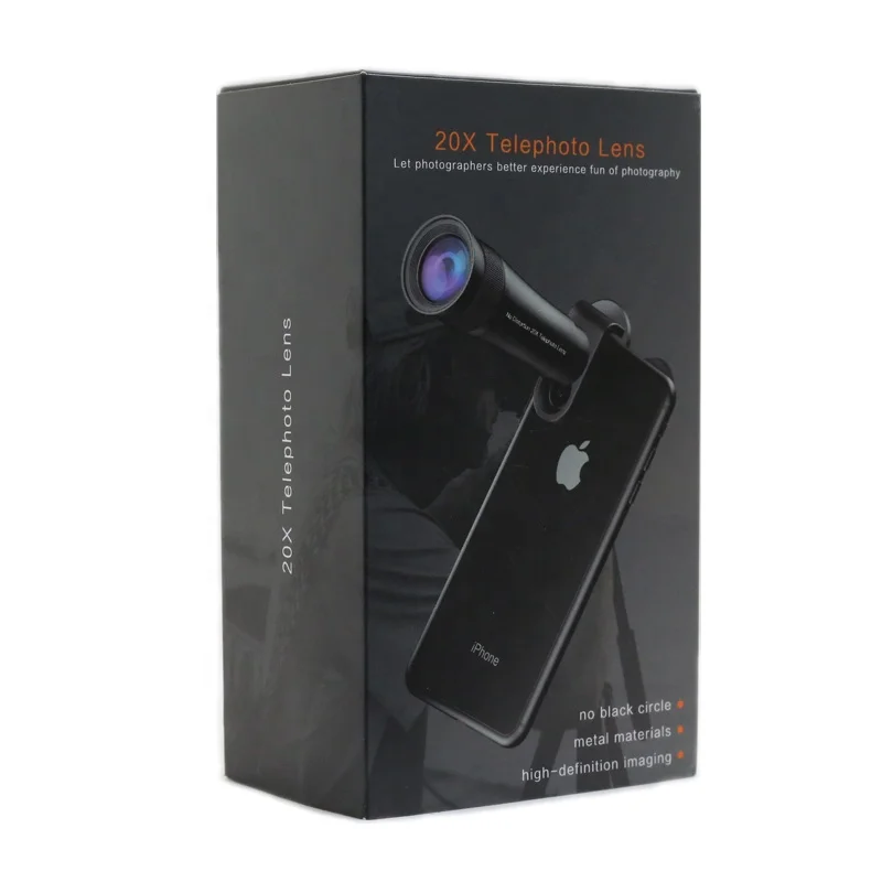 Smartphone 20x optical aluminum zoom camera telephoto lens for smartphone