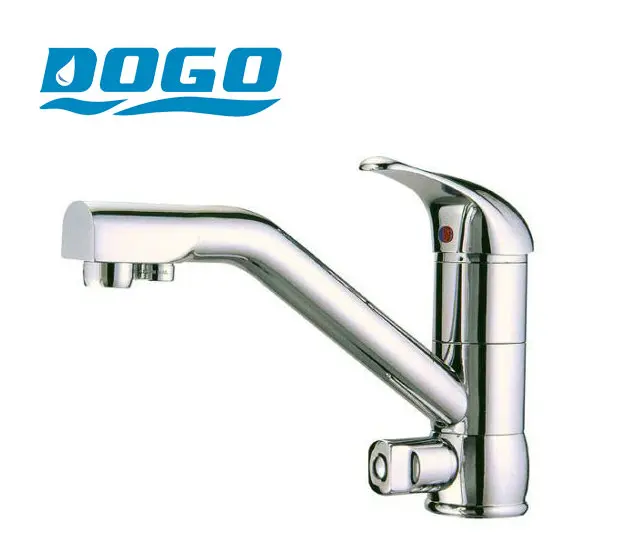 100% Brass Marble Painting Swivel Drinking Water Faucet 3 Way Water Filter Purifier Kitchen Faucets For Sinks Taps