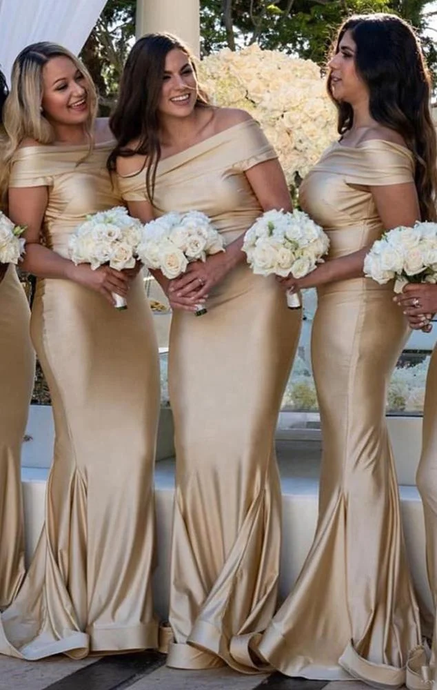 2019 Sexy Mermaid Bridesmaid Dress Long Sleeves