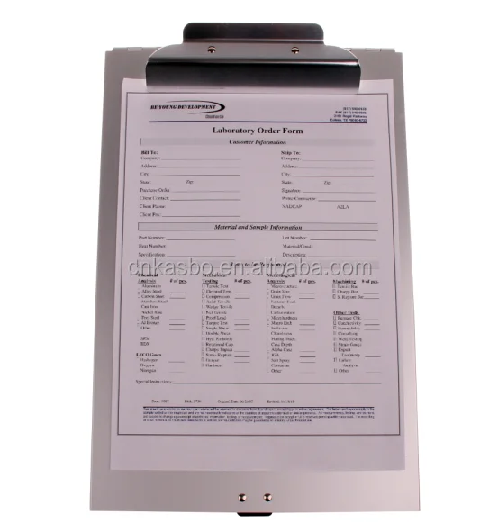 
FC Storage Aluminum Clipboard 