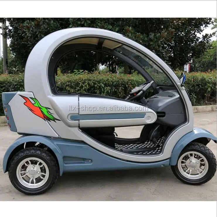 Hot Sale Mini 4 Wheel Electric Car 60V 1000W Electric Mobility Scooter Mini Whole Encloed Sealing 2 Seat Electric Car For Elders