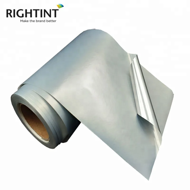 Matt Silver Pet Self Adhesive Backed Mylar Paper Rolls for flexo printing