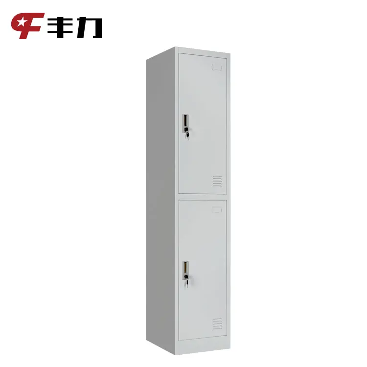 Cheap Single Row 2 Door Steel Locker Cloth Almirah Cabinet
