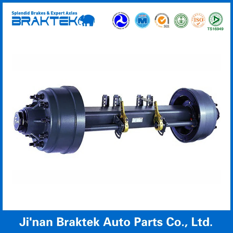 Heavy Duty Semi Trailer Spares Parts China Supplier 12T American Type Truck Trailer Axel