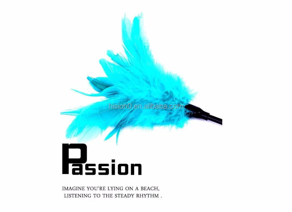 Bird Feather Beautiful Flower Shape Feather Tickler Feather Erotic Adult Toys Small Bondage Gear