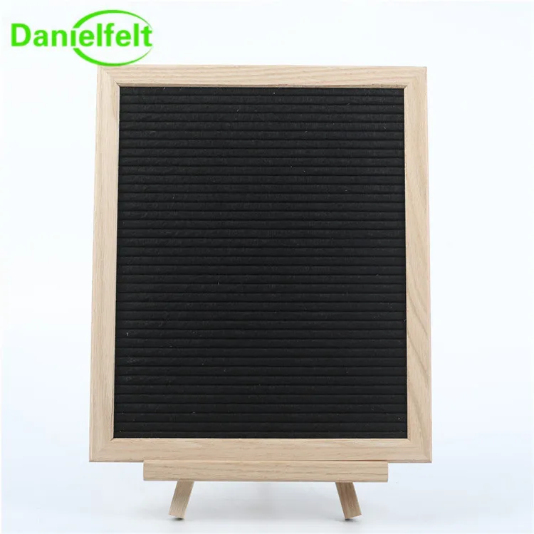 
Oak Frame Felt Letter Board Plastic Letters Black White Gold Pink 