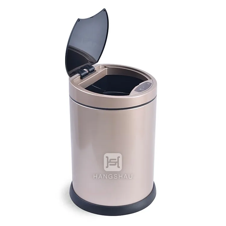 6L golden automatic trash can