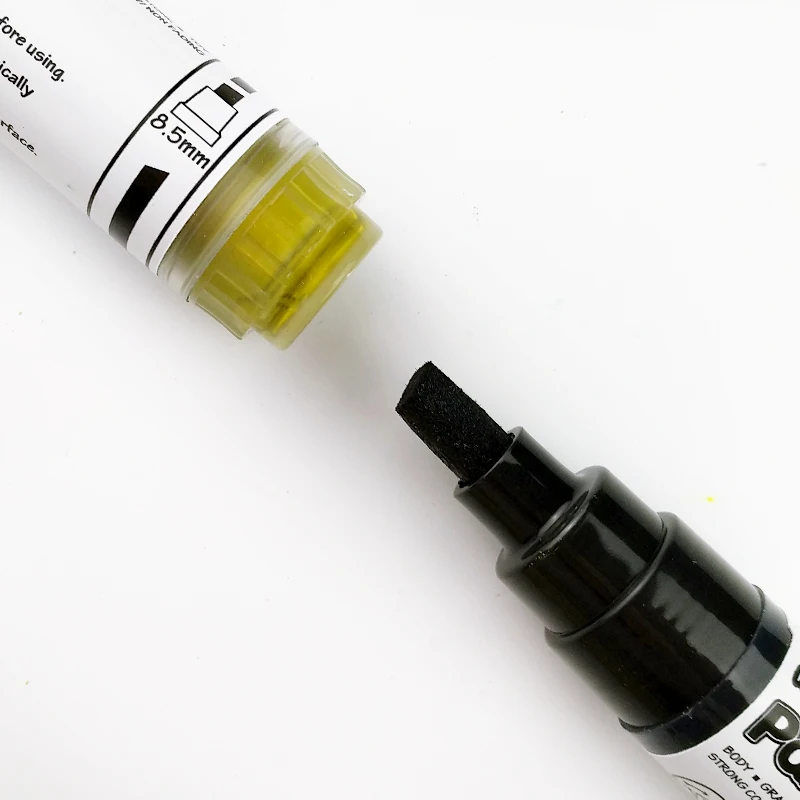 Flysea Hot 8.5 Chisel Tip Sneaker Sole Dirt Shields 28 Colours Acrylic Art Painting Marker Set White Sneaker Midsol Pen Sneaker