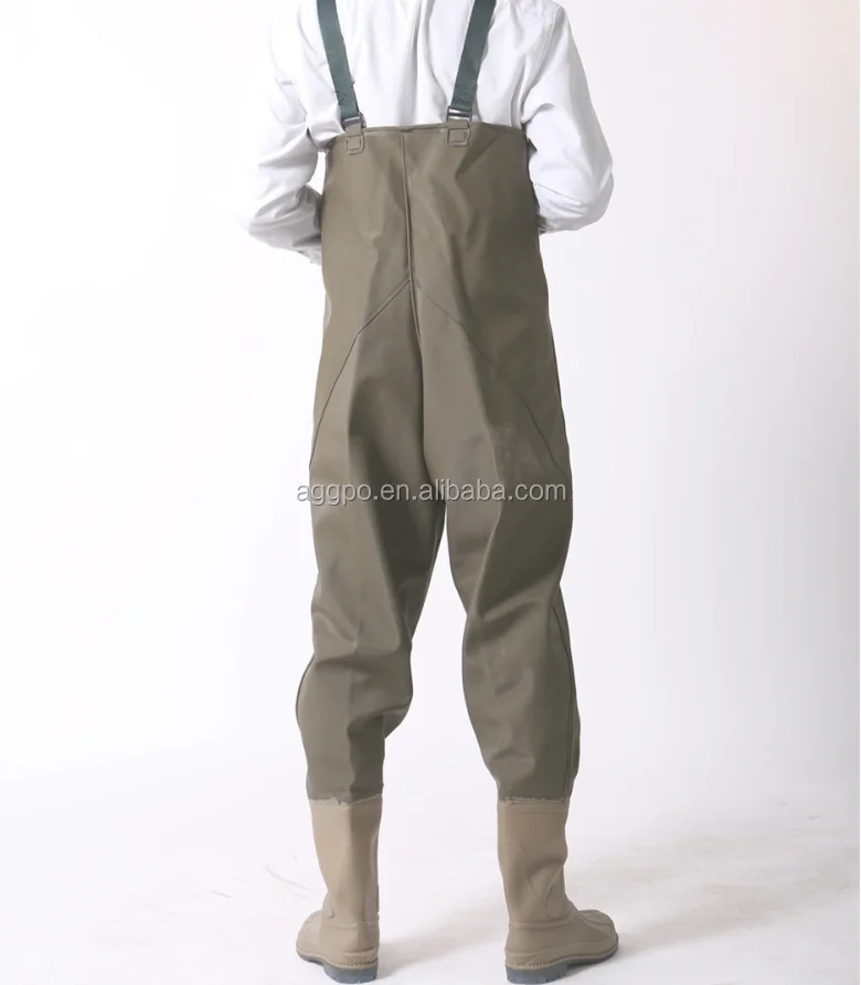 Waterproof Fishing Waders, chest high boot-foot wader, Boot-Foot Chest Waders Waterproof Fishing Boot Waders