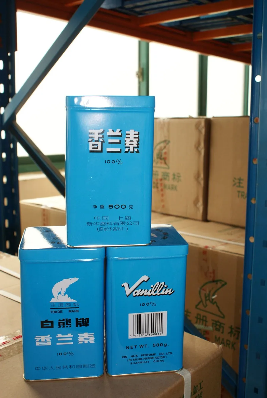 bulk vanillin with factory price used as flavour for food cake ice cream