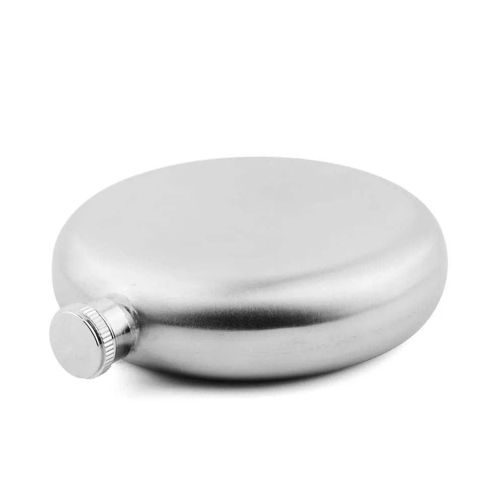 
304 Stainless Steel Round Hip Flask 