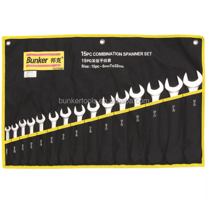 
Double ring spanner sets 12 pcs 