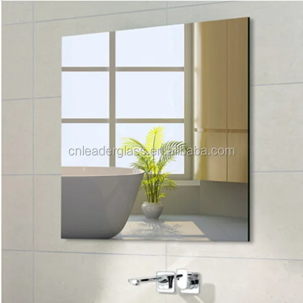 Beveled modern wall mirror