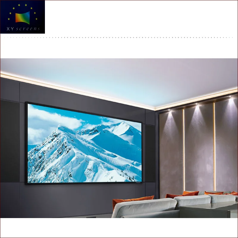 80inch Anti-Light Eye-Protecting Narrow Frame UST PET Projector Screen for Laser Projector TV