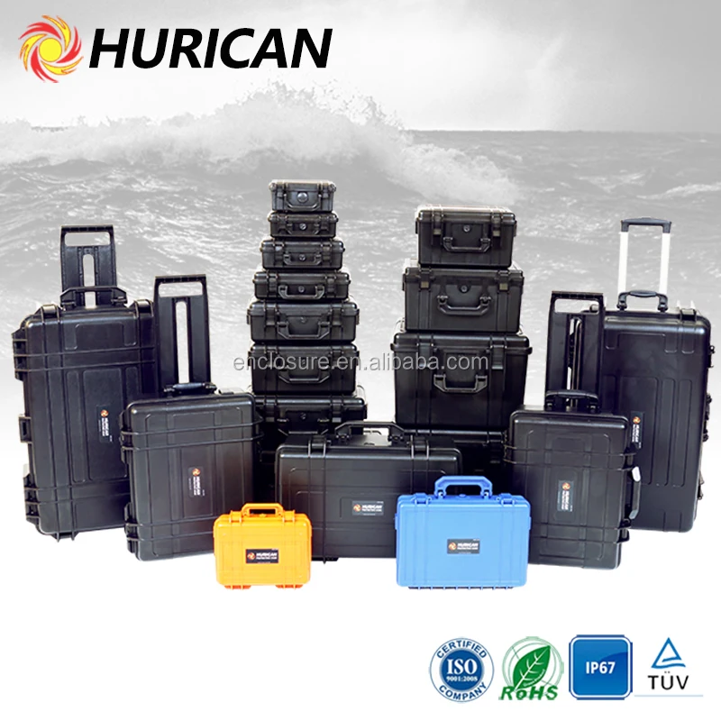 Custom IP67 Waterproof plastic cases / protective case / watertight tool case