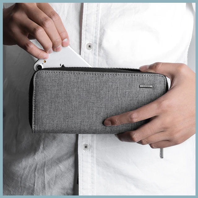 2019 factory promotion new design small daily gift hand men wallet bag