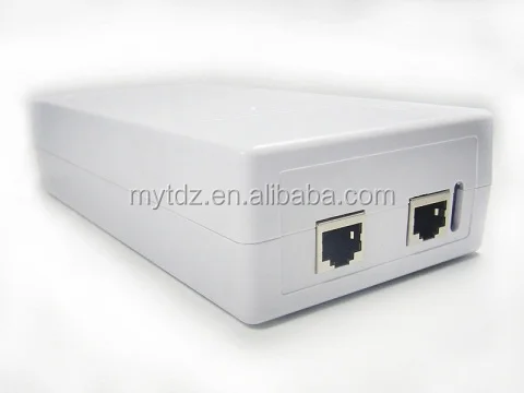 10/100Mbps standard 802.3af 24W passive POE injector